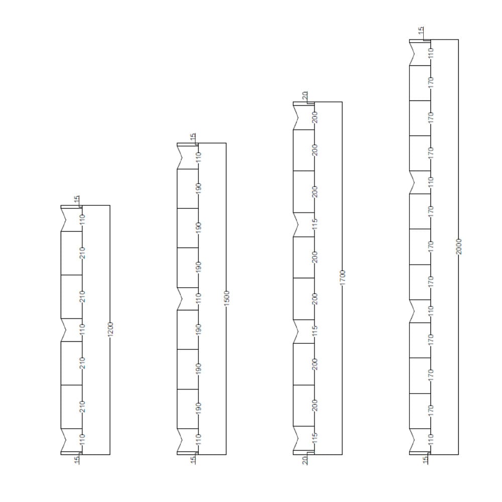 Panou de gard bordurat zincat 2 panouri-schita